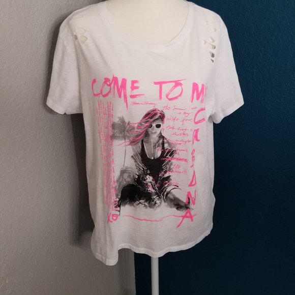 GUESS Come to my Cabana Graphic Tee - Picture 1 of 6